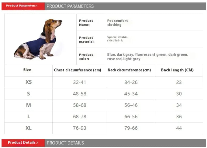 Comfort Pet Jacket